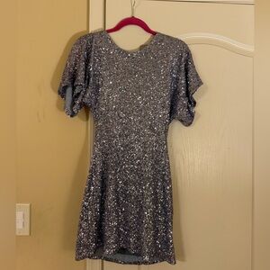 Blue Zara Sequin Dress for Sale up to 90% Off: Poshmark